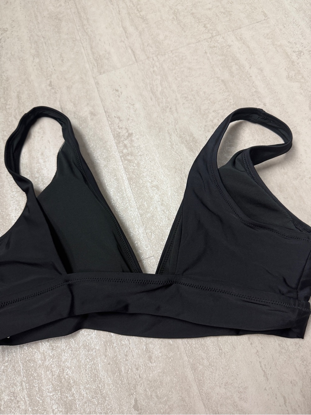 aerie bikini top Aerie Plunge Longline Triangle Bikini Top XL - Picture 8 of 12